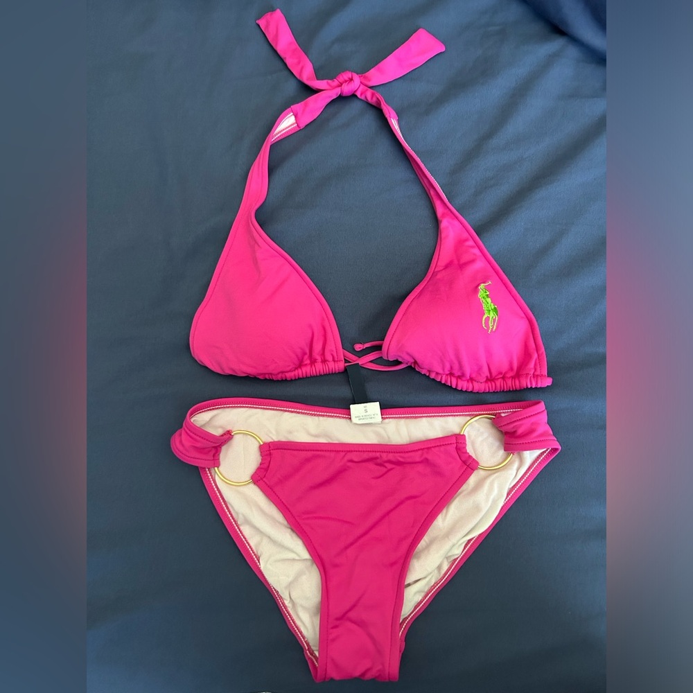 Fairly used Pink Ralph Lauren Bikin